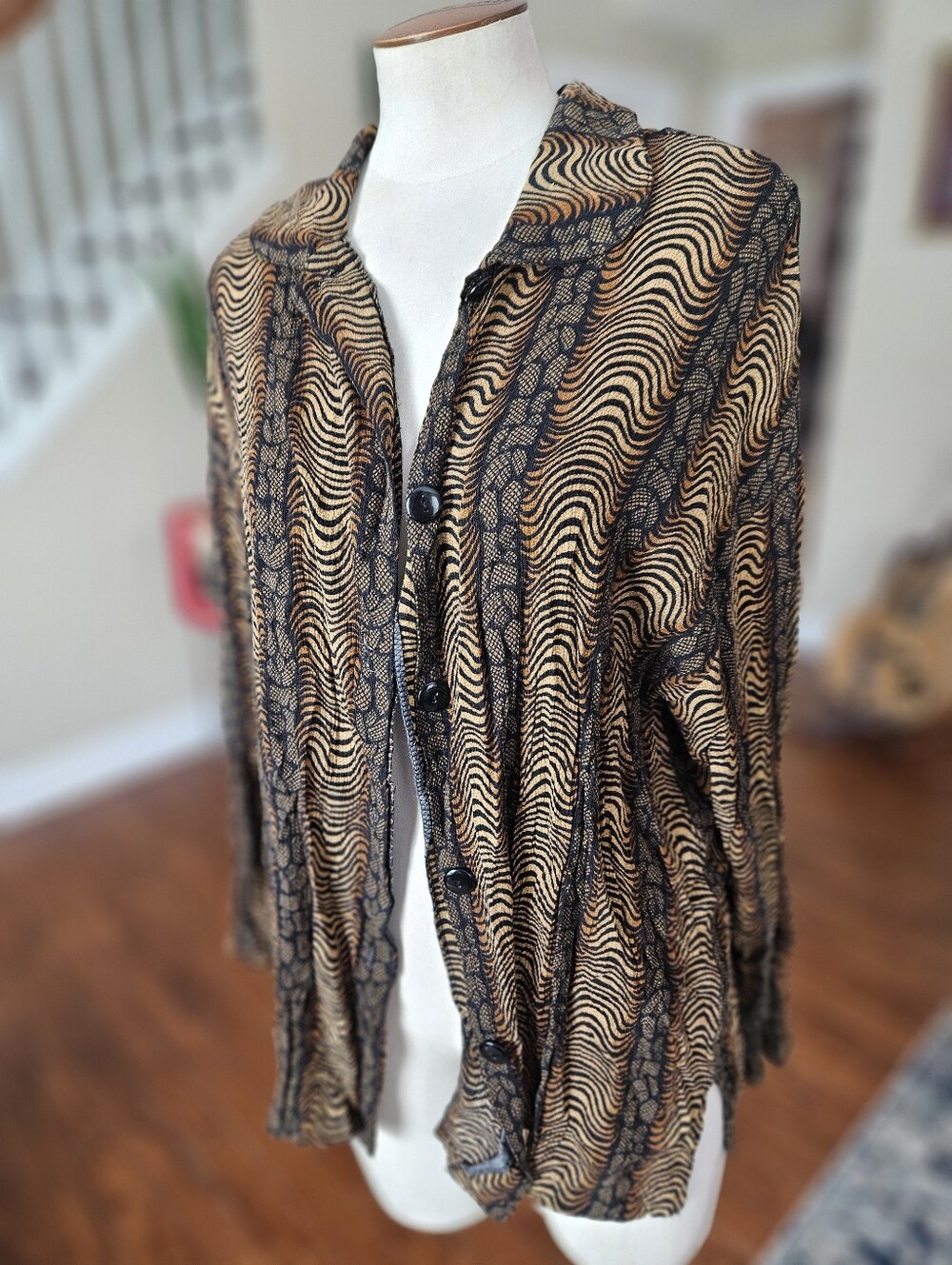 VTG 80s California Krush Psychedelic Top Large